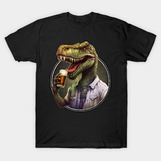 Drink with T-Rex T-Shirt